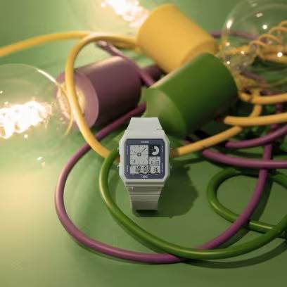 Casio LF-20W-8ADF bio-based gri saat, çevre dostu ve hafif tasarım