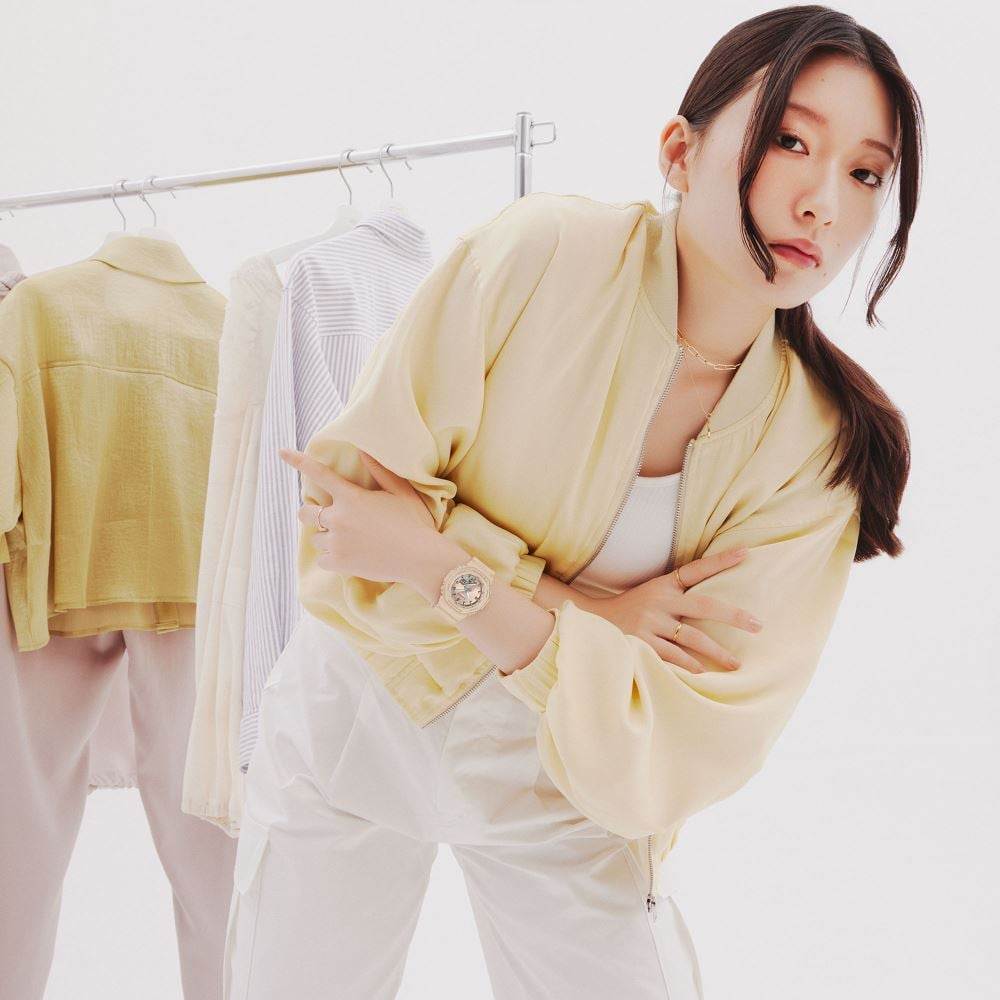 Casio GMA-P2100ST-9ADR LED ışıklı kronometreli saat, kadın/unisex bilek ölçüsü