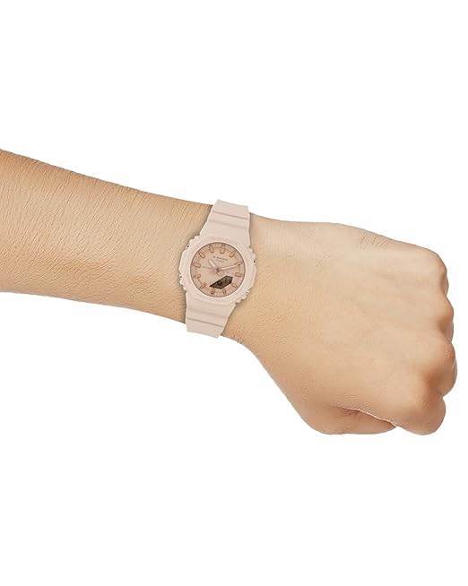 Casio GMA-P2100M-4ADR şık saat ince bilekler için pembe-ton saat
