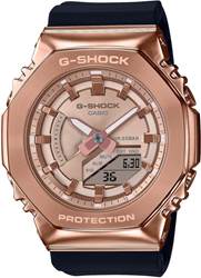 Casio GM-S2100PG-1A4DR rose-gold sekizgen G-Shock saat siyah kayış