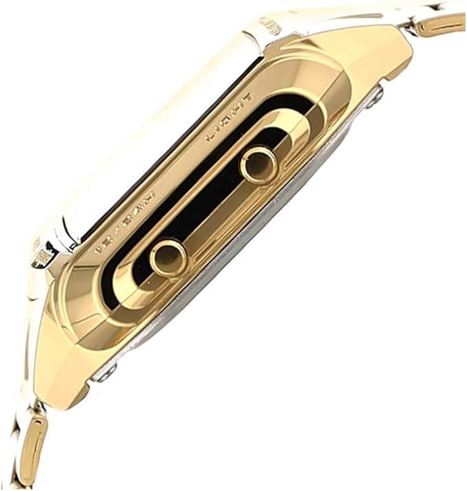 Casio DB-360G-9ADF altın tonlu bilezikli şık Casio dijital saat