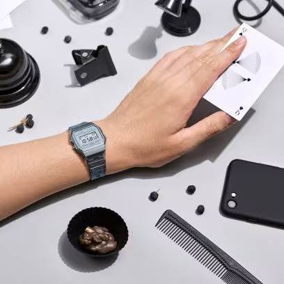 Casio F-91WS-8DF kronometreli LED ışıklı dijital saat