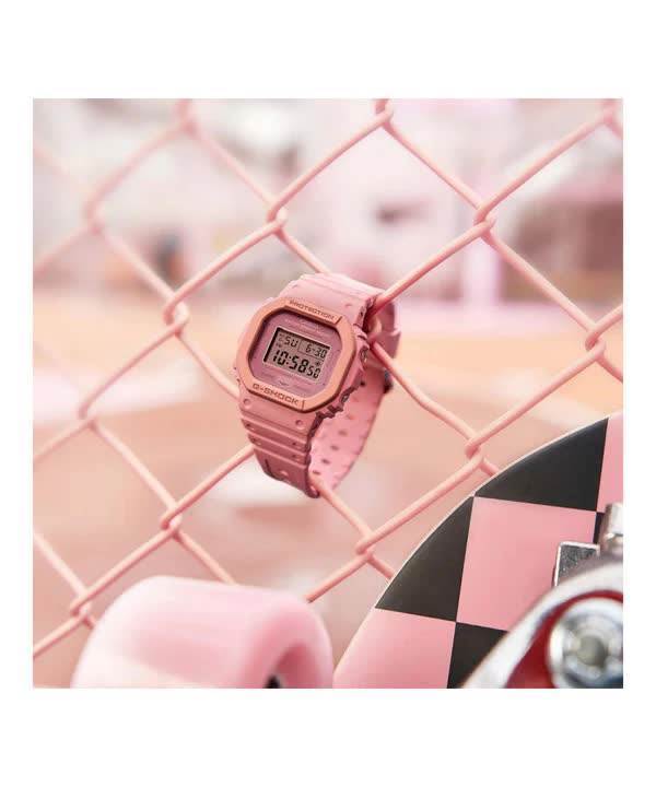 Casio DW-5610SL-4A4DR unisex dijital saat pembe kasa