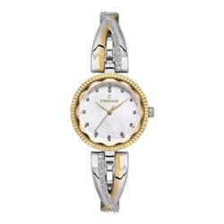 Essence D1138.220 kadın kol saati altın beyaz çelik bilezik