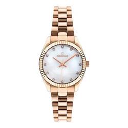 Essence ES6589FE.420 rose-gold çelik bilezikli kadın kol saati