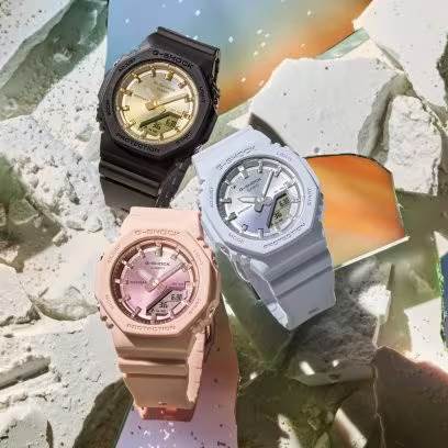 Casio GMA-P2100SG-1ADR 200m su geçirmez kadın saat stil