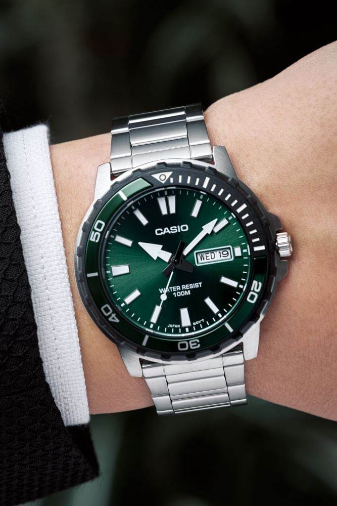 Casio MTD-125D-3AVDF – Yeşil Kadran Erkek Kol Saati