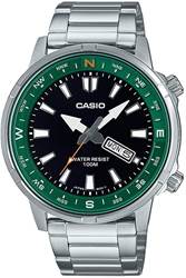 Casio MTD-130D-1A3VDF yeşil bezel detaylı erkek kol saati