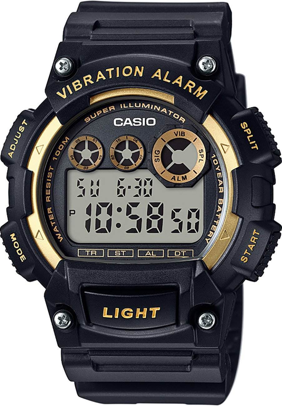 Casio W-735H-1A2VDF titreşimli alarm dijital erkek saat