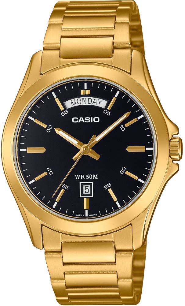 Casio MTP-1370G-1AVDF siyah kadranlı erkek saat
