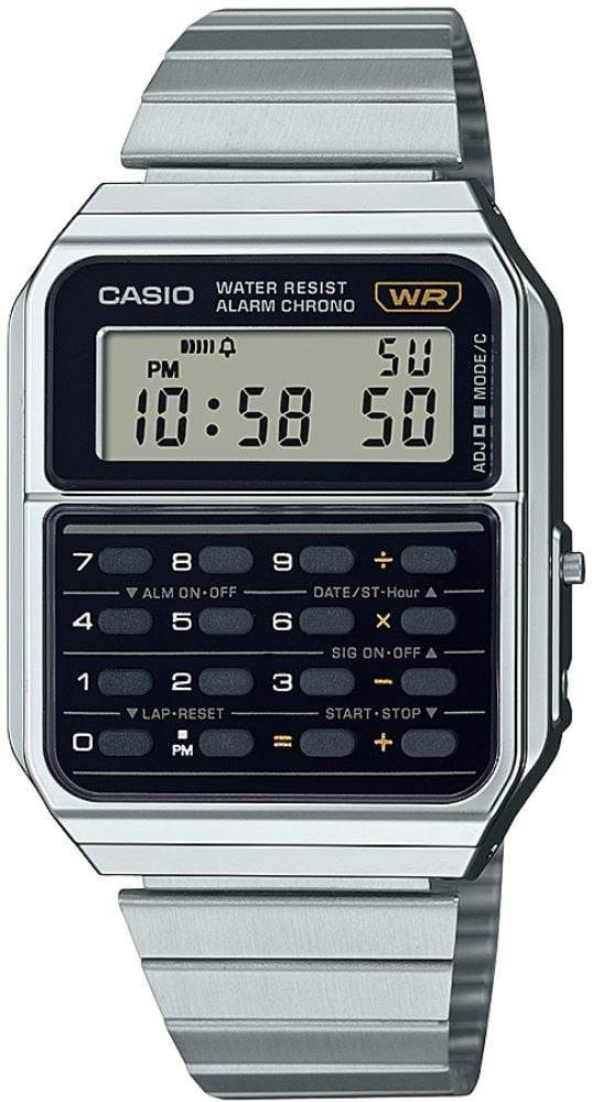 Casio CA-500WE-1ADF çelik bilezikli dijital kol saati