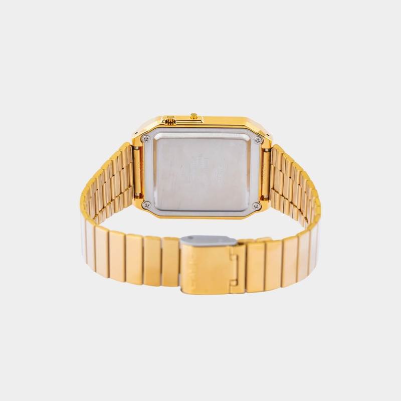 Casio CA-500WEG-1ADF altın-ton bilezikli dijital kol saati