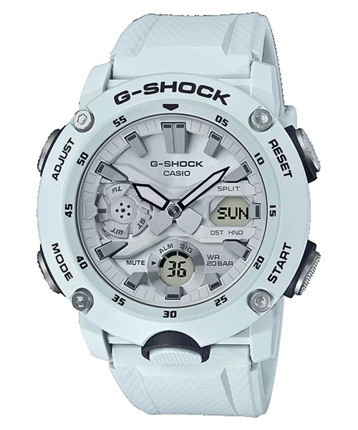 Casio GA-2000S-7ADR karbon çekirdek yapılı G-Shock saat