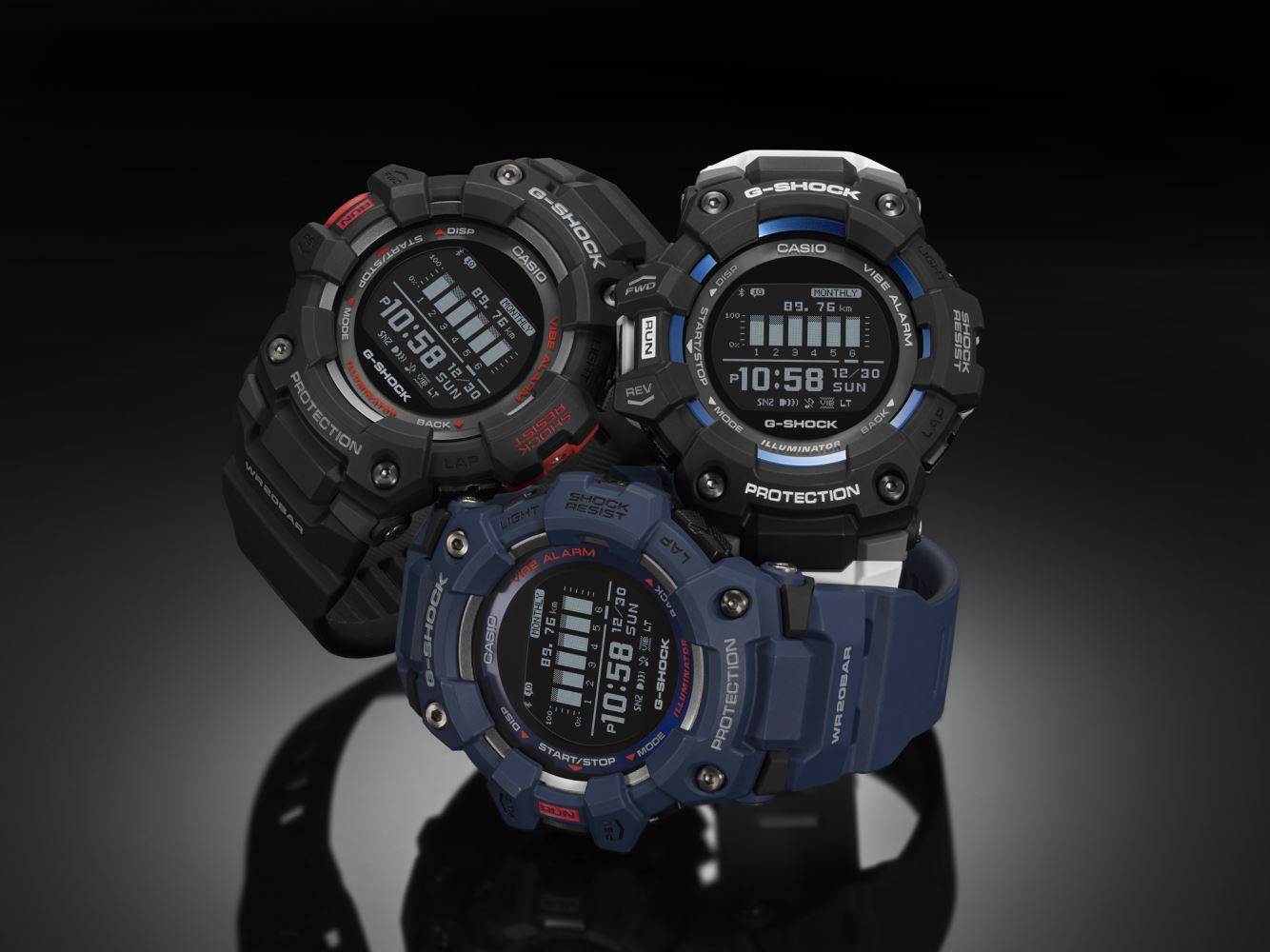 Casio GBD-100LM-1DR – 200 m Su Geçirmez G-SQUAD Saat