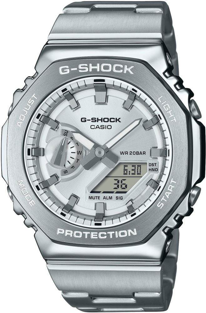Casio GM-2110D-7ADR metal bezelli G-Shock saa