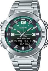 Casio AMW-870DA-3AVDF paslanmaz çelik analog-dijital saat