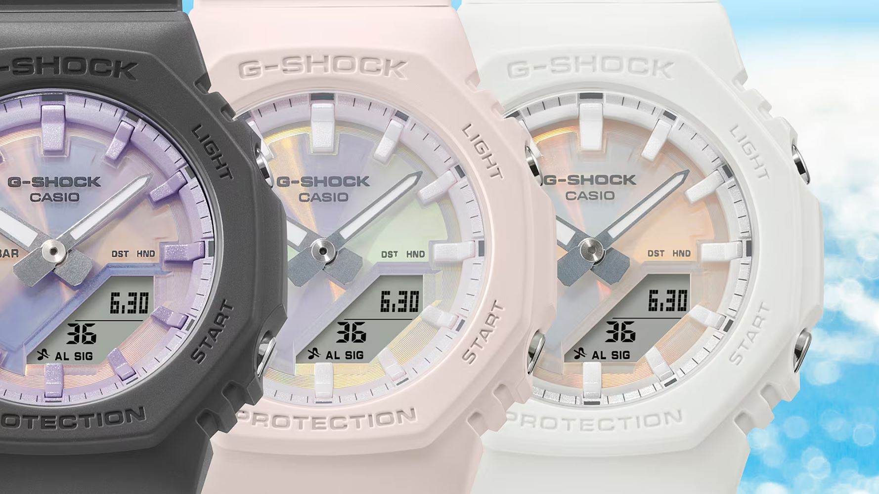 Casio GMA-P2100PC-1ADR unisex şık analog-dijital saat