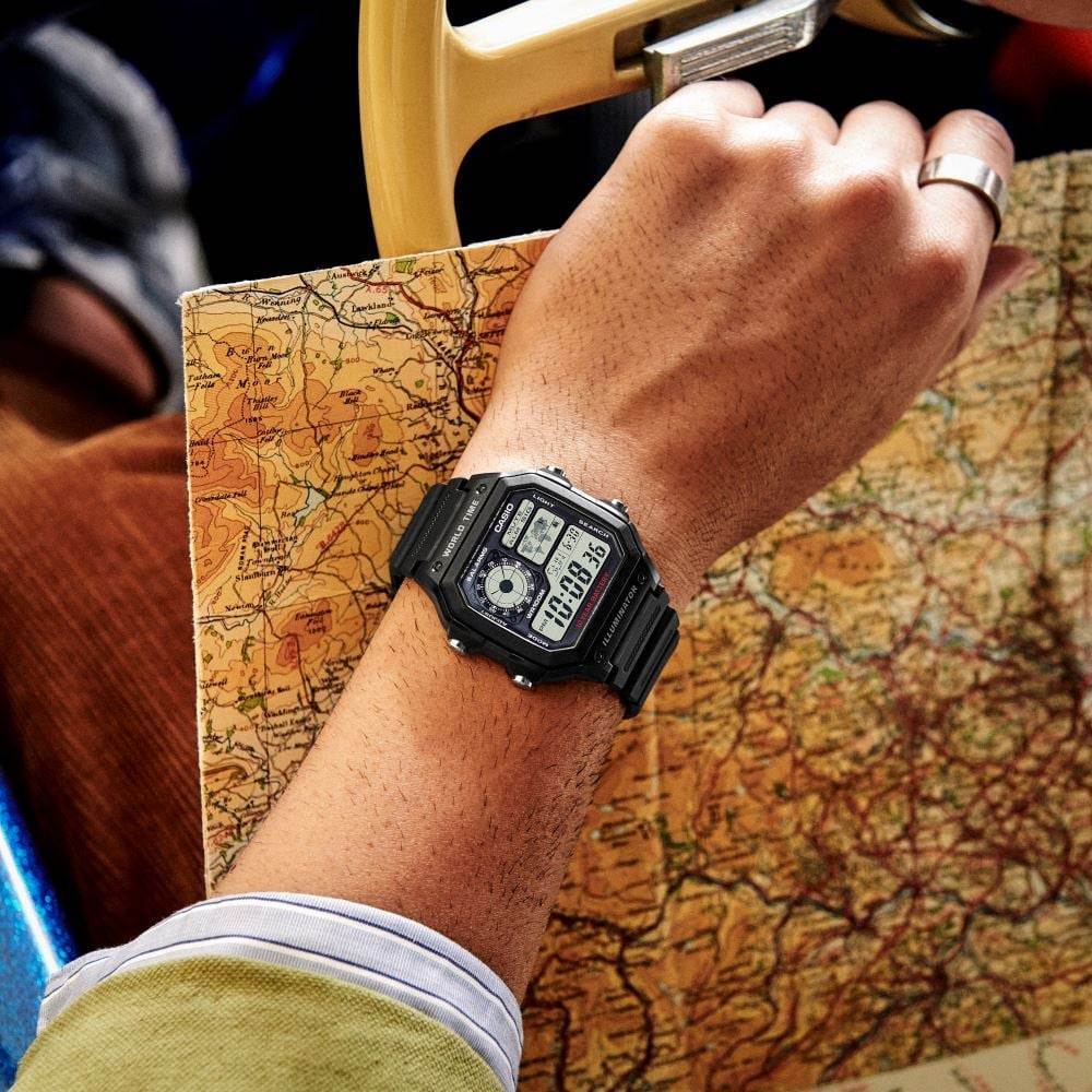 Casio AE-1200WH-1AVDF unisex dijital saat kronometre ve alarm