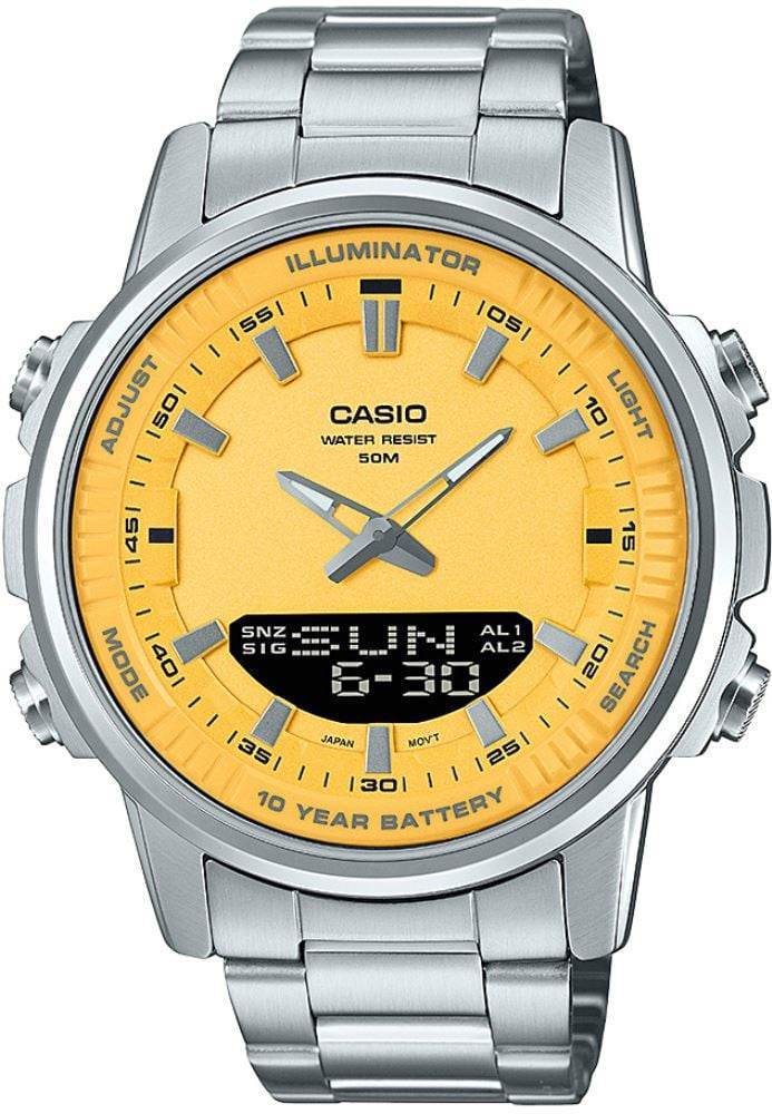 Casio AMW-880D-9AVDF çelik bilezikli erkek saat