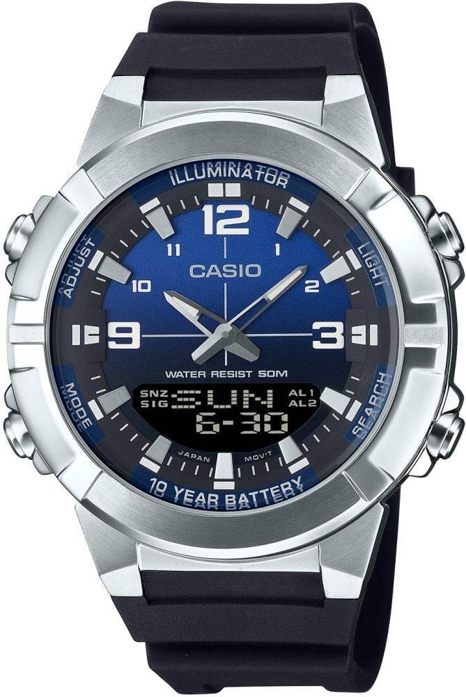 Casio AMW-870A-2AVDF çelik kasa erkek kol saati