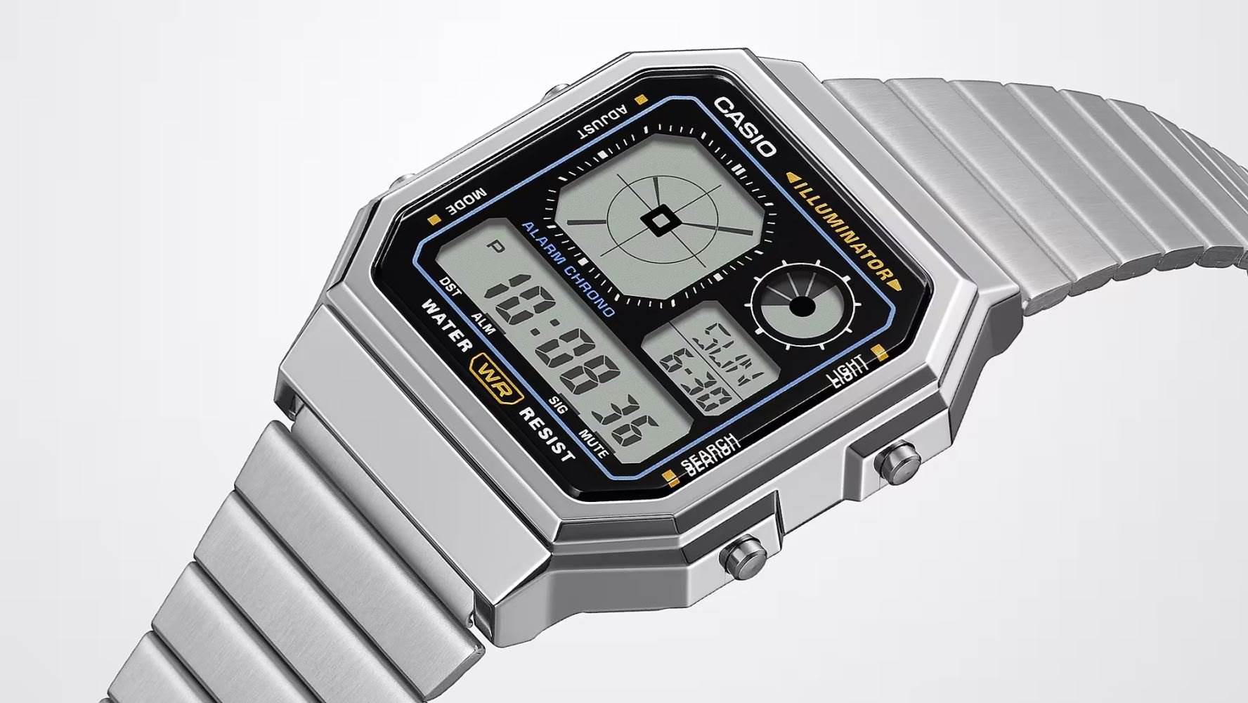 Casio A130WE-1ADF retro dijital kol saati unisex