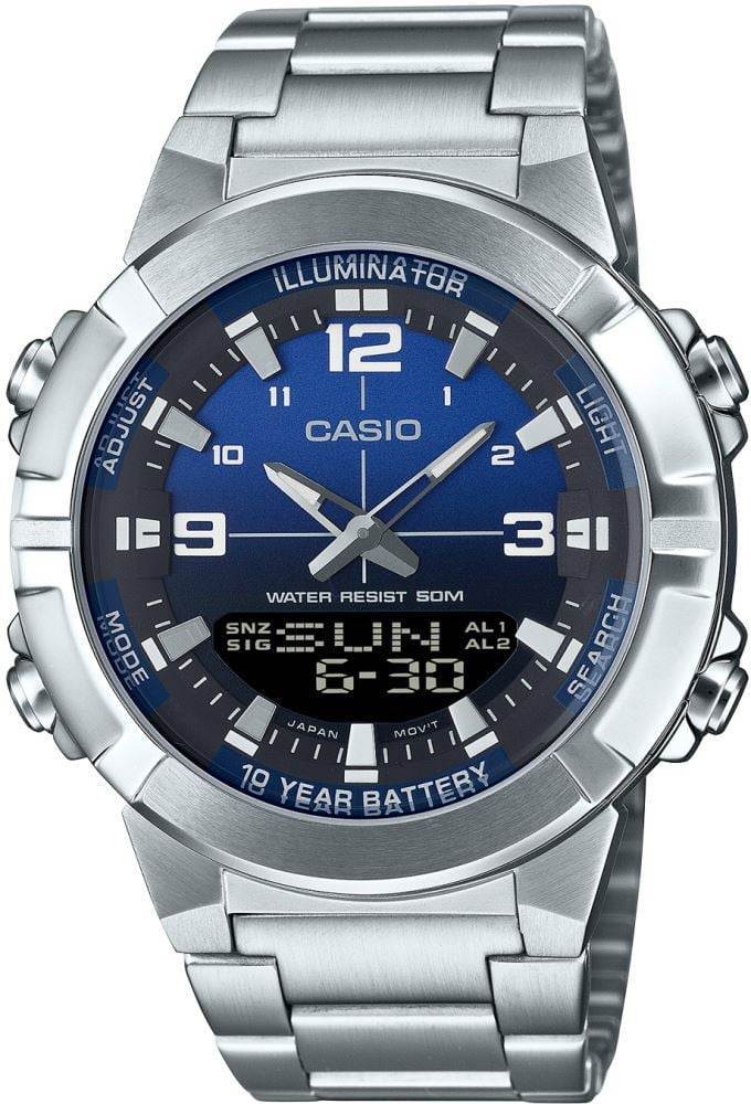 Casio AMW-870DA-2A1VDF çelik bilezikli erkek kol saati