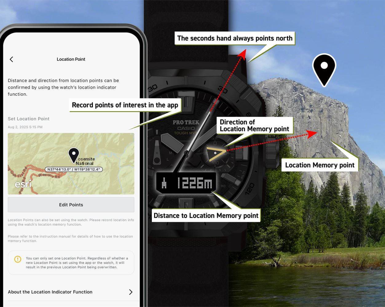 Casio PRW-B1000-5DR altimetre barometre pusula özellikli saat