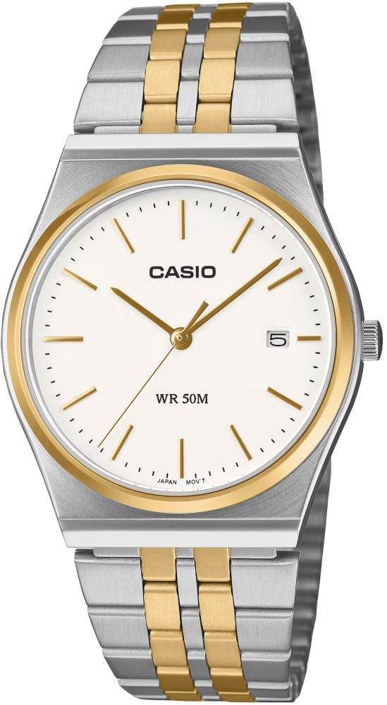 Casio MTP-B145SG-7AVDF gri-altın çelik bilezikli unisex kol saati