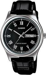 Casio MTP-V006L-1BUDF siyah deri kayışlı erkek kol saati
