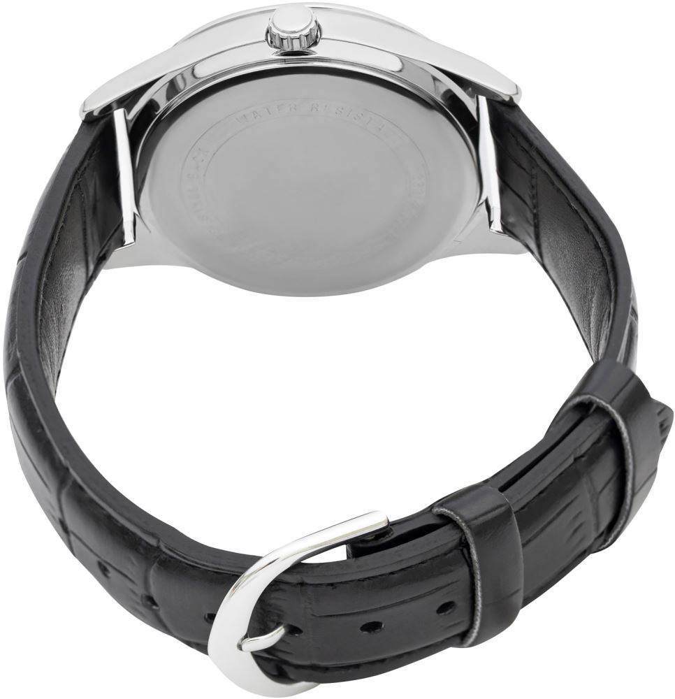 Casio MTP-V006L-1BUDF siyah deri kayışlı erkek kol saati