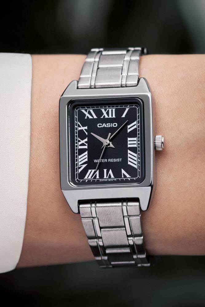 Casio LTP-V007D-1BUDF siyah kadranlı unisex kol saati