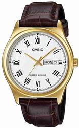 Casio MTP-V006GL-7BUDF altın-ton çelik bilezikli unisex kol saati